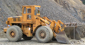 fiat allis gravel loading